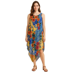 NWOT MAUTE VIVANTE KAFTAN PONCHO MIDI TUNIC COVERUP
SZ SMALL